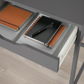 ALEX Desk, dark grey, 132x58 cm