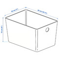 KUGGIS Box, white, 18x26x15 cm