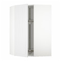 METOD Corner wall cabinet with carousel, white/Stensund white, 68x100 cm