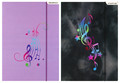 Document File Folder with Elastic Band A4 1pc Music, assorted patterns
