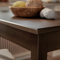NÄSINGE / HÖGVED Table and 2 chairs, dark brown stained beech veneer/birch veneer, 80x60 cm