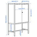 STOCKHOLM 2025 Cabinet with 2 doors, oak veneer, 80x40x126 cm