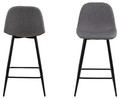 Bar Stool Wilma, light grey Calle/black