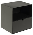 Nightstand Bedside Table Joliet, black