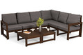 Outdoor Corner Furniture Set XXL MALTA, dark brown/graphite