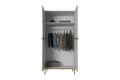 Wardrobe Nicole with Drawer Unit 100 cm, antique pink, gold legs