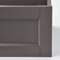 KOMPLEMENT Drawer with framed front, dark grey, 100x35 cm