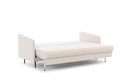 Sofa with Sleeping Function Sofa-Bed Taila, light beige/gold legs