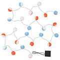 SOLVINDEN LED lighting chain with 24 lights, outdoor solar-powered/globe multicolour