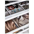PAX / FYRUDDEN Wardrobe combination, white/blue, 250x60x236 cm