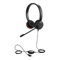 Jabra Evolve 30 II UC Stereo Headset, USB-A & USB-C & 3.5mm, Black