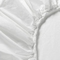 DVALA Fitted sheet, white, 90x200 cm