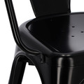 Dining Chair Paris Arms, black