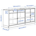 TONSTAD Storage combination, oak veneer, 202x90 cm