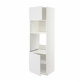 METOD Hi cb f oven/micro w 2 drs/shelves, white/Stensund white, 60x60x200 cm