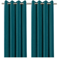GoodHome Curtain Valgreta 140 x 260 cm, turquoise