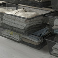 BOAXEL Mesh basket, anthracite, 60x40x15 cm