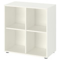 EKET Storage combination with feet, white, 70x35x72 cm