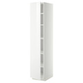 METOD High cabinet with shelves, white/Ringhult white, 40x60x200 cm