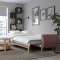 GRUNNARP 3-seat sofa-bed, Gunnared light brown-pink