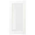 ENKÖPING Glass door, white wood effect, 40x80 cm