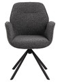 Swivel Chair with Armrests Aura, anthracite