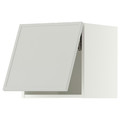 METOD Wall cabinet horizontal, white/Aspudden light grey, 40x40 cm