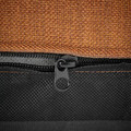 FRIHETEN Cushion, Faringe brown-orange, 67x46 cm