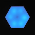 Set of 2 Wall Lamps Hexagonal 8.5x7.5cm, battery-powered