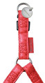 Zolux Adjustable Dog Harness Mac Leather 15mm, red