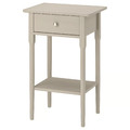BLÄSTÅSEN Bedside table, grey-beige, 50x37x76 cm