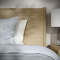 TONSTAD Bed frame, oak veneer/Lönset, 140x200 cm