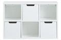 Shelving Unit with 3 Drawers Mitra, white