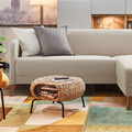 LINANÄS 3-seat sofa, with chaise longue/Vissle beige