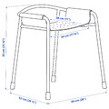 BÄSINGEN Shower chair, anthracite