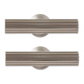 GoodHome Cabinet Handle Sumac T, silver, 2 pack