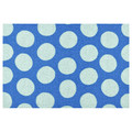 KÖRFÄLTSPIL Door mat, blue green/circle pattern, 40x60 cm