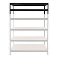 GoodHome Metal Extension for Metal Shelving Units 46 x 166 x 60 cm, 2 shelves, 300 kg