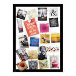 Collage Frame for Photos 55 x 75 cm, string, black