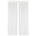 GJERTRUD Sheer curtains, 1 pair, white, 145x300 cm