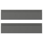 VOXTORP Drawer front, dark grey, 40x10 cm