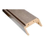 Adjustable Interior Door Frame Header 80-100mm 70, grey oak