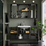 ENHET Bathroom, anthracite, 140x43x65 cm