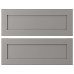 ENHET Drawer front, grey frame, 80x30 cm, 2 pack