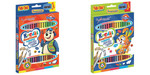 Triangular Double-sided Colouring Pencils 18pcs 36 Colours + Sharpener