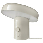 BLOMPRAKT Bluetooth speaker lamp, beige