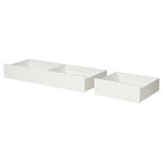 VIHALS Bed storage box, set of 2, white, 200 cm