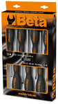 BETA Set of 7 Screwdrivers with Steel Heads 1243/D7