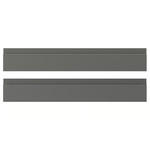 VOXTORP Drawer front, dark grey, 60x10 cm