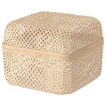 SMARRA Box with lid, natural, 30x30x23 cm